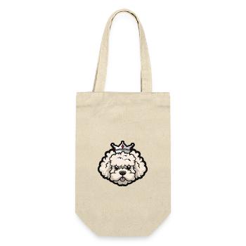 Poodle Dog Crown - Gift Bag for Bottles - nature - Front