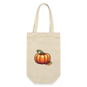 Pumpkin Pixel Icon - Gift Bag for Bottles - nature - Front