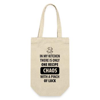Dans ma cuisine, il n’y a qu’une seule recette chaotique avec - Sac à bouteille - nature - Devant