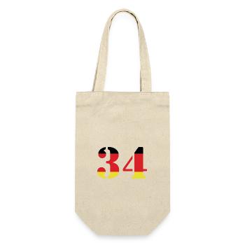 34 Numéro Jersey Allemagne - Sac à bouteille - nature - Devant
