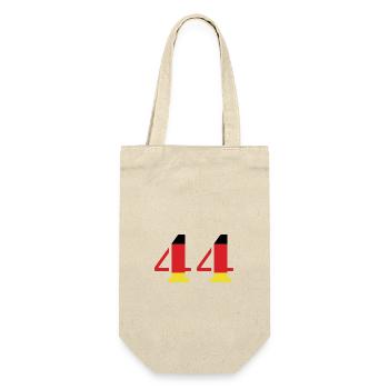 44 Zahl Trikot Deutschland - Geschenkbeutel für Flaschen - Natur - Vorne