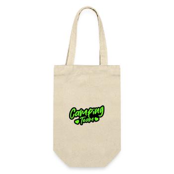 Camping Team - Geschenkbeutel für Flaschen - Natur - Vorne