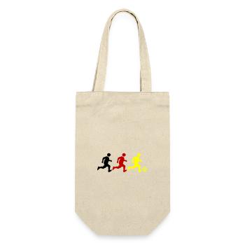 Fussballer Deutschland Meister - Geschenkbeutel für Flaschen - Natur - Vorne