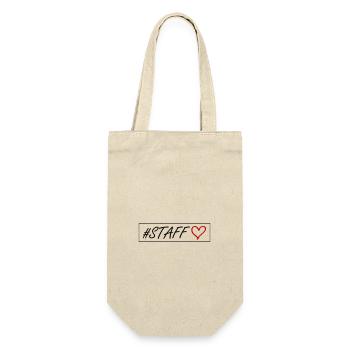Staff Heart - Gift Bag for Bottles - nature - Front