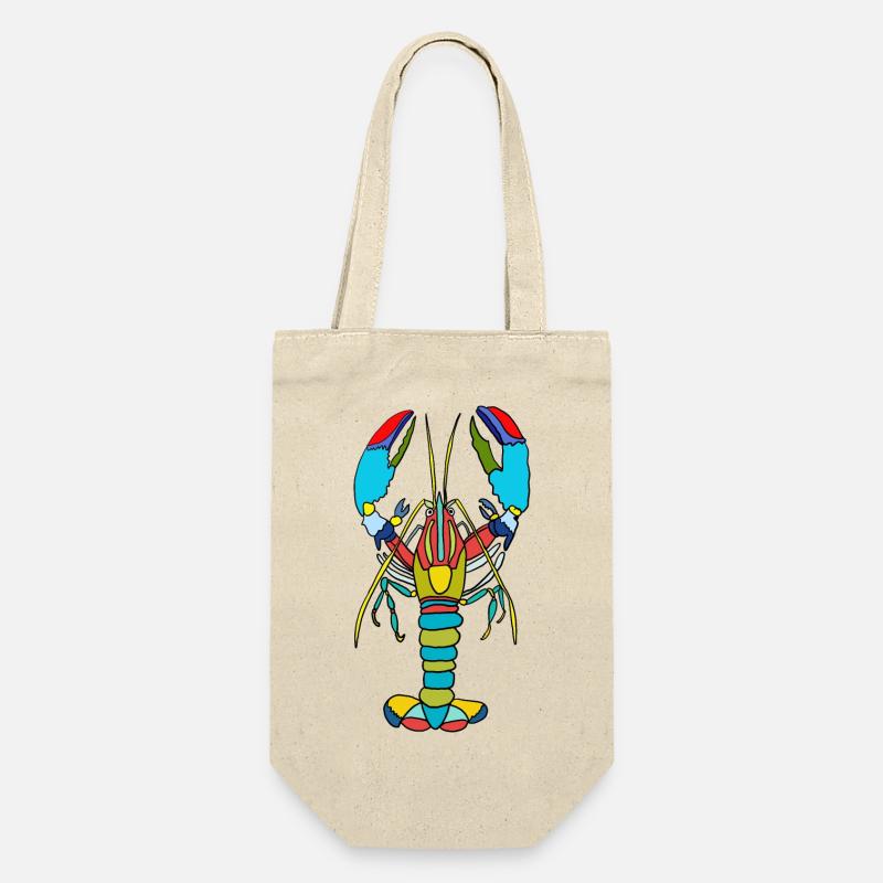 Crabe coloré style néon - Sac à bouteille - nature