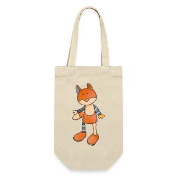 Fuchs I Fuchsklasse - Geschenkbeutel für Flaschen - Natur - Vorne