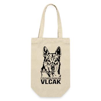 Czechoslovakian Vlcak Portrait Hunde Wilsigns - Geschenkbeutel für Flaschen - Natur - Vorne
