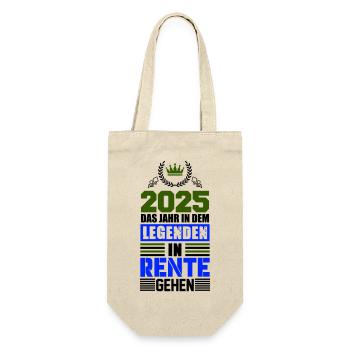 rente 2025 legenden - Geschenkbeutel für Flaschen - Natur - Vorne