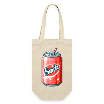 Pastel Can Soda - Refreshed in Colors - Gift Bag for Bottles - nature - Front