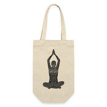 Yoga Meditation Spa Namaste - Geschenkbeutel für Flaschen - Natur - Vorne