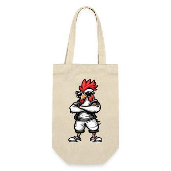 Coq Bande Dessinée Cool - Sac à bouteille - nature - Devant