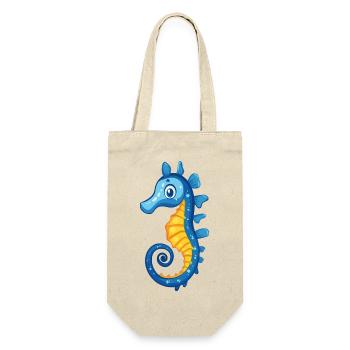 Hippocampe bleu - Sac à bouteille - nature - Devant