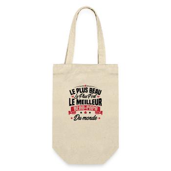 Le meilleur beau papa du monde - Sac à bouteille - nature - Devant
