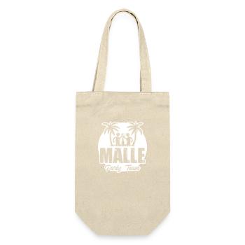 Malle Party Team Urlaub Mallorca - Geschenkbeutel für Flaschen - Natur - Vorne