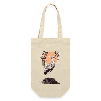 Ukiyo-e Crane Japanese Art Bird Love Bird - Gift Bag for Bottles - nature - Front