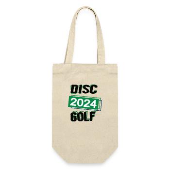 Discgolf Spieler Team Turnier Mannschaft in 2024 - Geschenkbeutel für Flaschen - Natur - Vorne