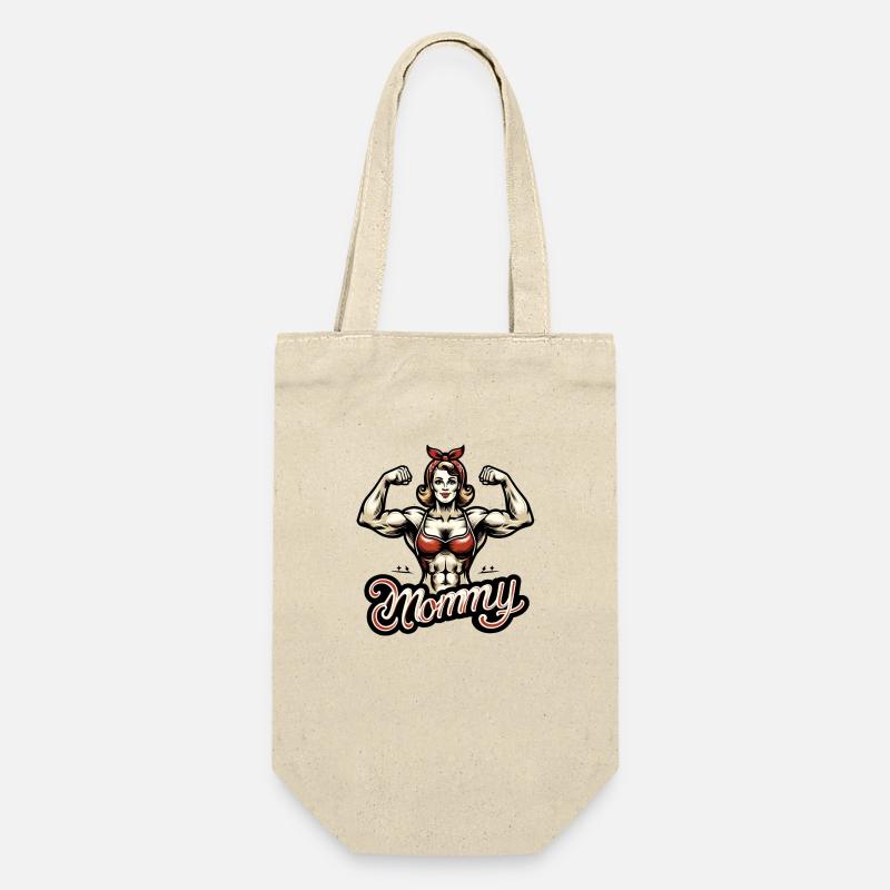 Maman musclée - Sac à bouteille - nature