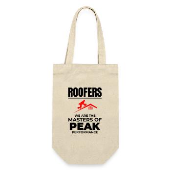 Roofer Roofing Roof Repair Mechanic Contractor - Gift Bag for Bottles - nature - Front