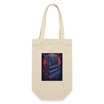 Appareil de musique électronique futuriste - Sac à bouteille - nature - Devant