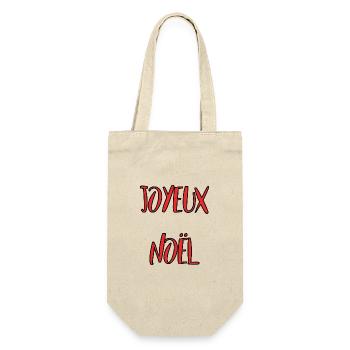 NOËL. ANNEE. ANNIVERSAIRE. RETRAITE. FÊTE. COEUR. - Sac à bouteille - nature - Devant