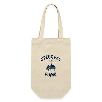 J peux pas j ai piano - Sac à bouteille - nature - Devant