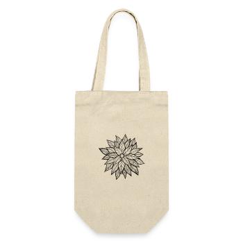 multi-layer flower sketch | original by. MMJ49 - Gift Bag for Bottles - nature - Front