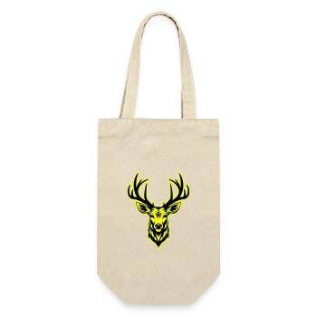 Deer Head Portrait Icon - Gift Bag for Bottles - nature - Front