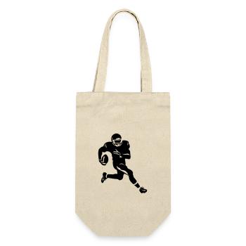 Football Américain Homme Silhouette - Sac à bouteille - nature - Devant