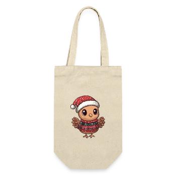 Truthan Weihnachten Comic - Geschenkbeutel für Flaschen - Natur - Vorne