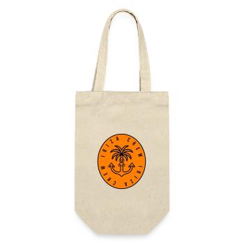 Ibiza Crew Anchor Palm Tree Heart - Gift Bag for Bottles - nature - Front