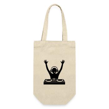 DJ Turntables Party - Gift Bag for Bottles - nature - Front