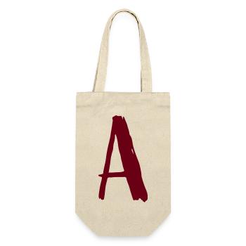 Artistic written A-design - Gift Bag for Bottles - nature - Front