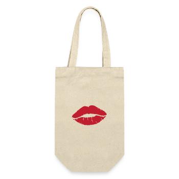 Red Kiss - Gift Bag for Bottles - nature - Front