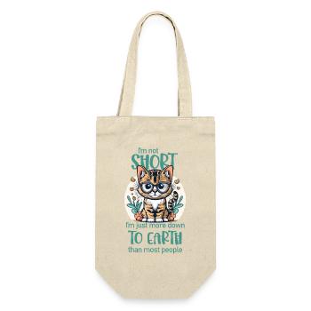 I'm not short.- For cat lovers - Gift Bag for Bottles - nature - Front