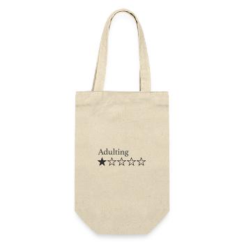 Adulting Star Emblem - Gift Bag for Bottles - nature - Front