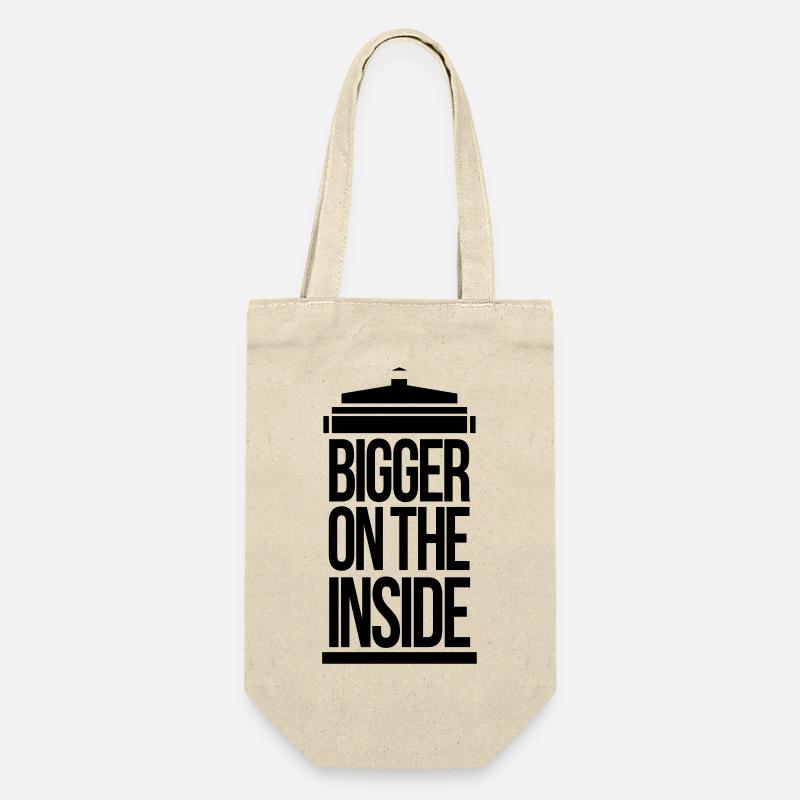 Bigger on the inside - Geschenkbeutel für Flaschen - Natur
