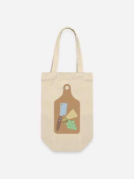 Käseplatte - Geschenkbeutel für Flaschen - Natur