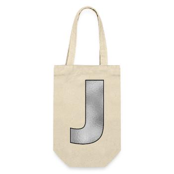 Lettre J Argent - Sac à bouteille - nature - Devant