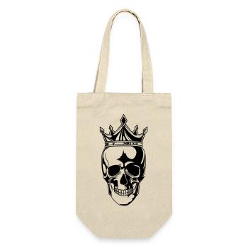 skull king - Geschenkbeutel für Flaschen - Natur - Vorne