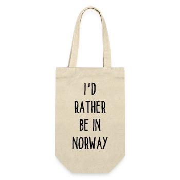 I´d Rather Be In Norway - Norwegen - Gift Bag for Bottles - nature - Front