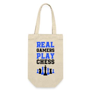 Chess Pieces Chess - Gift Bag for Bottles - nature - Front