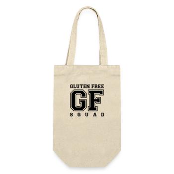 GLUTEN FREE SQUAD (v) - Geschenkbeutel für Flaschen - Natur - Vorne