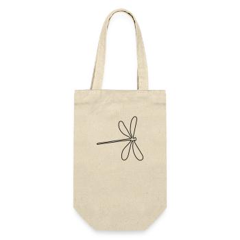 libelle - Geschenkbeutel für Flaschen - Natur - Vorne