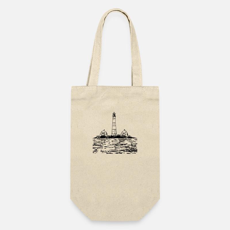 Phare dans la mer - Sac à bouteille - nature