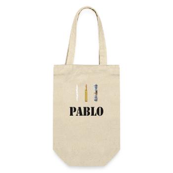 Pablo Escobar Kokain - Geschenkbeutel für Flaschen - Natur - Vorne