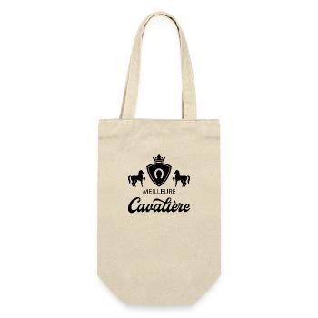 Meilleure cavalière. Idée cadeau. Equitation - Sac à bouteille - nature - Devant