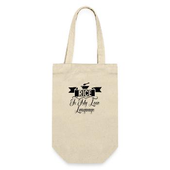 Rise Is My Love Language black - Gift Bag for Bottles - nature - Front