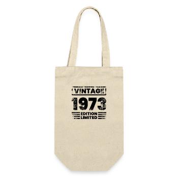 Vintage Limited Edition 50 Years Born in 1973 - Geschenkbeutel für Flaschen - Natur - Vorne