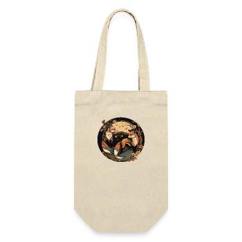 Fox 3 - Gift Bag for Bottles - nature - Front