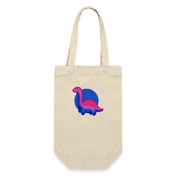 hugadino bi dino, cute dinosaur - Gift Bag for Bottles - nature - Front